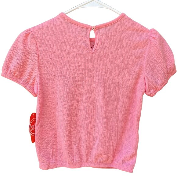 Wonder Nation® Eyelet Pink/Coral Girl's Top NWT - Picture 8 of 9